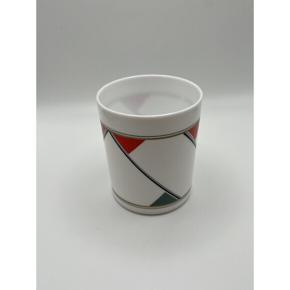 Vintage 1980s Zebra White Carafe Pitcher W/ 4 Cups & Serving Tray Set Taiwan - Picture 5 of 12